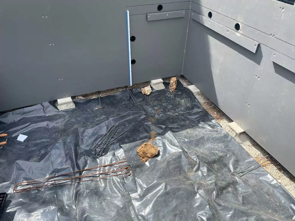 Montage de notre projet Piscine par le partenaire UNIBEO